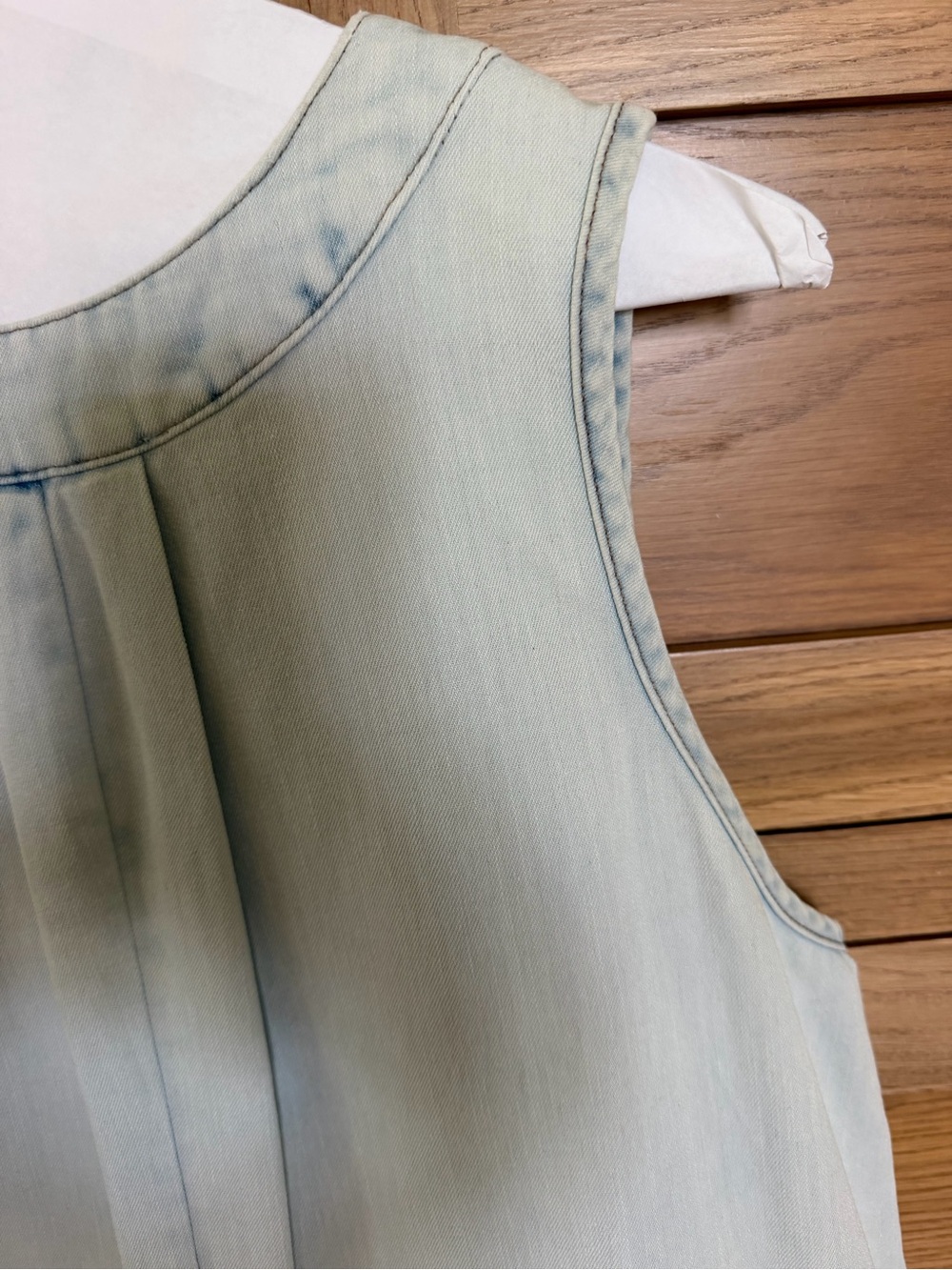 Women's Denim Sleeveless V-Neck Romper - Picture 10 of 15